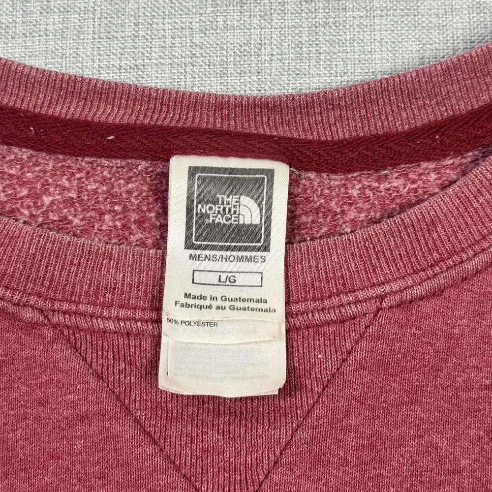The North Face Fleece‎ Sweatshirt Mens L Red Pullover Graphic Fine Alpine Logo